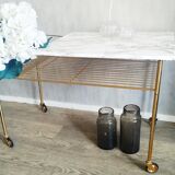 Table porte-vinyles année 70