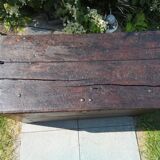 Chest 19th solid oak completely renovated, wax and patinated in the old