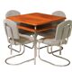 Czech Functionalist Dining room set by Robert Slezák, 1940s