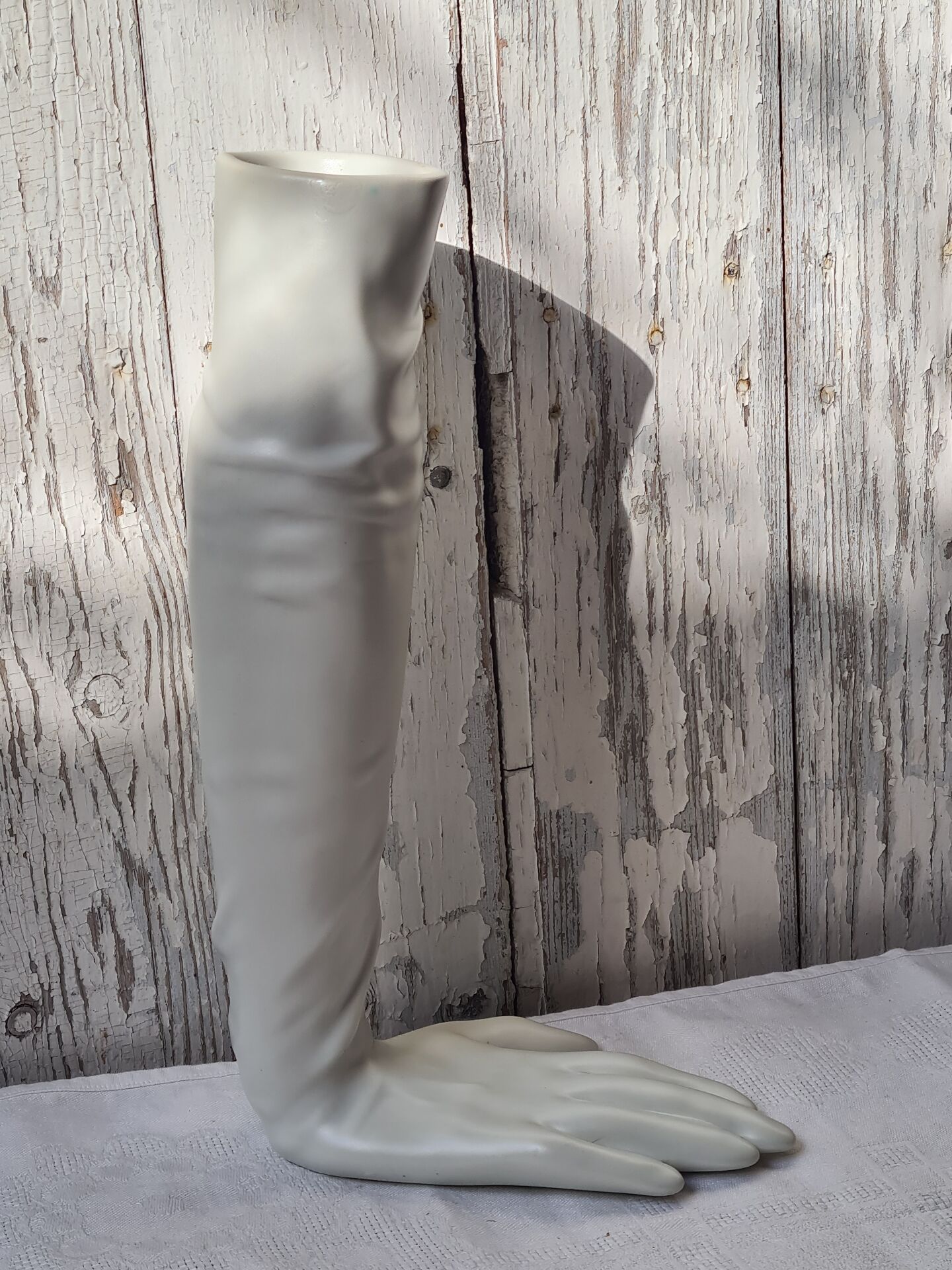 Glove vase said Audrey Hepburn