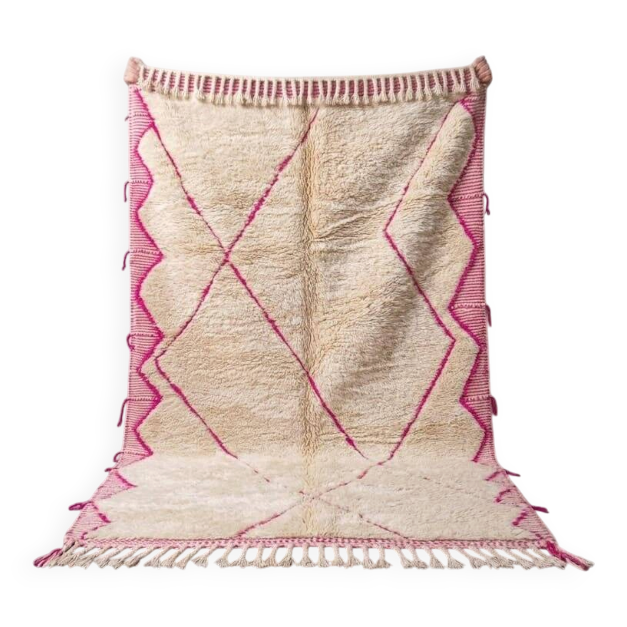 Custom traditional handwoven pure wool rug 2/3 m