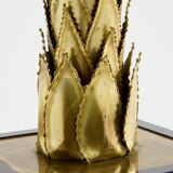 Lampe palmier laiton Christian Techoueyres pour Maison Jansen 1970s