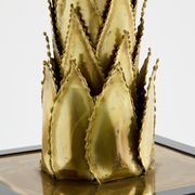 Christian Techoueyres brass palm lamp for Maison Jansen 1970s