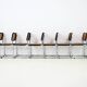 Set of 8 B32 model dining chairs by Marcel Breuer.