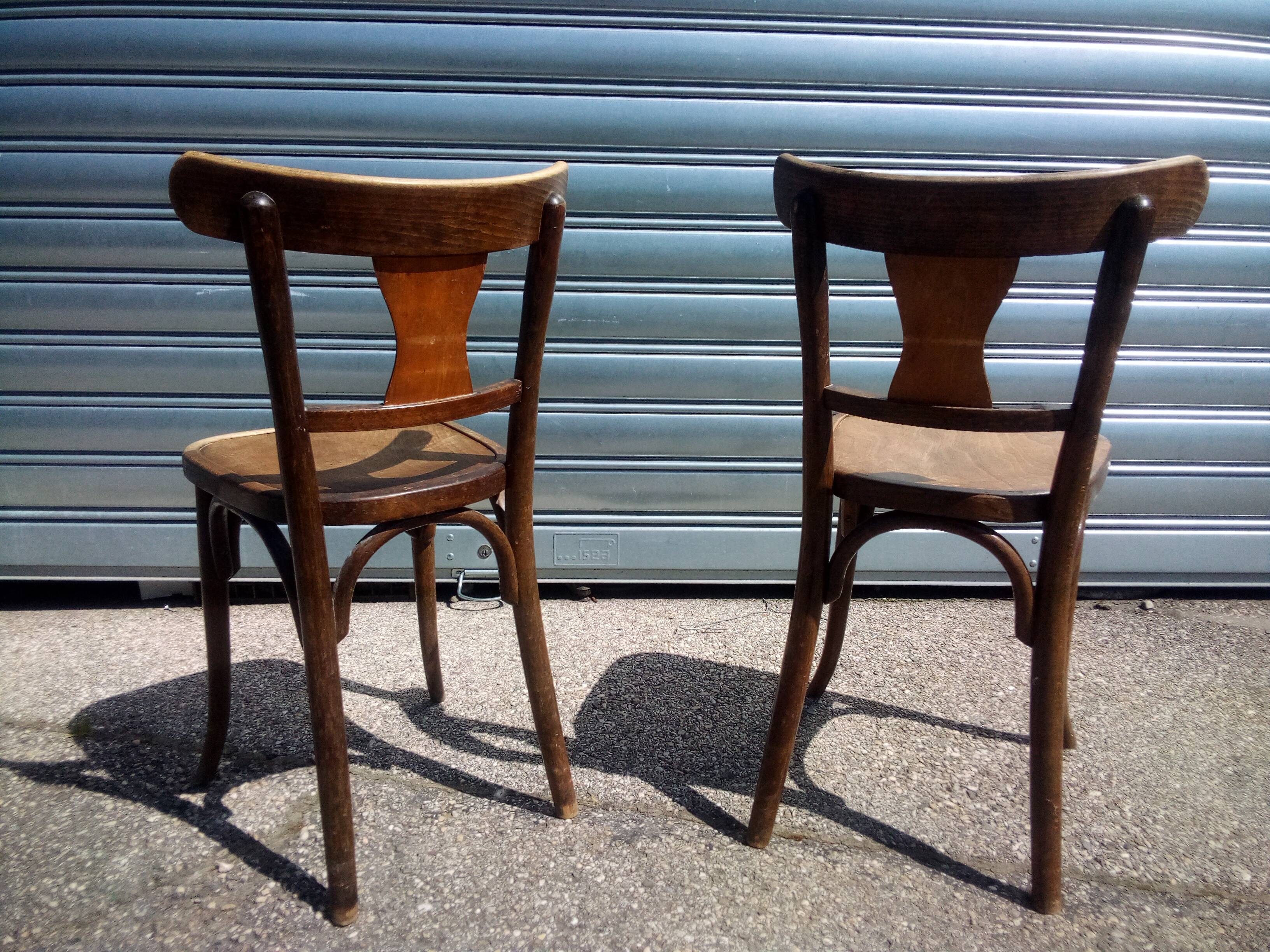 Paire de chaises bistrot