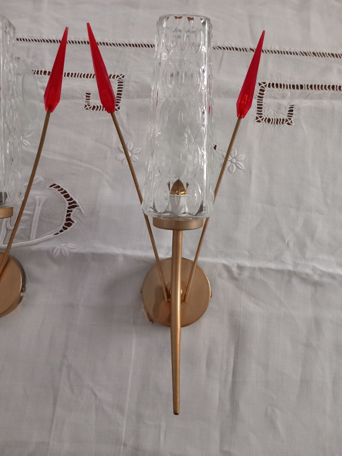 Pair wall lamps