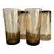 4 twisted smoked glasses