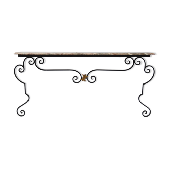 Wrought iron console