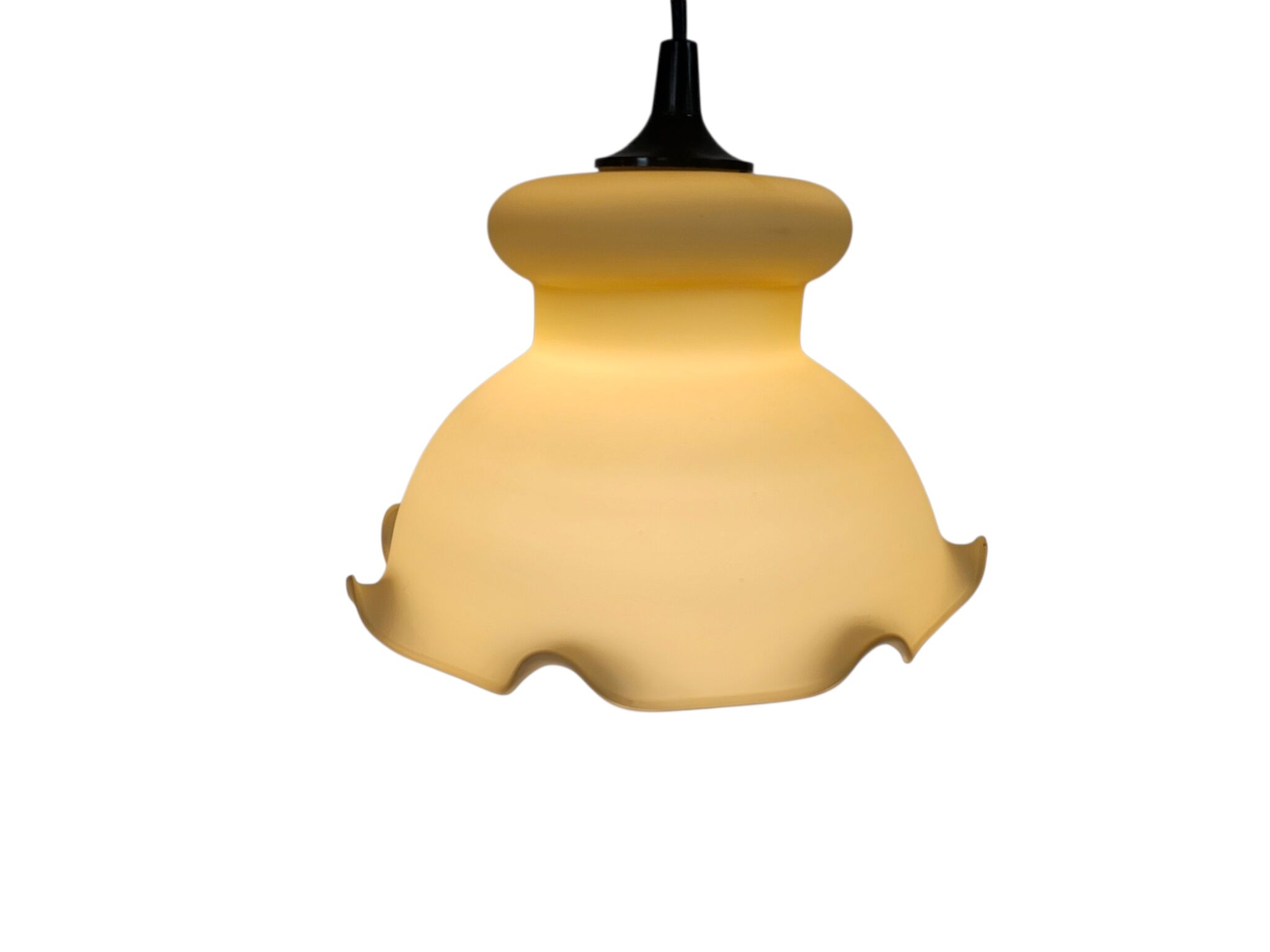 Art Deco style - opaline - goblet lamp - Italy - 1960s