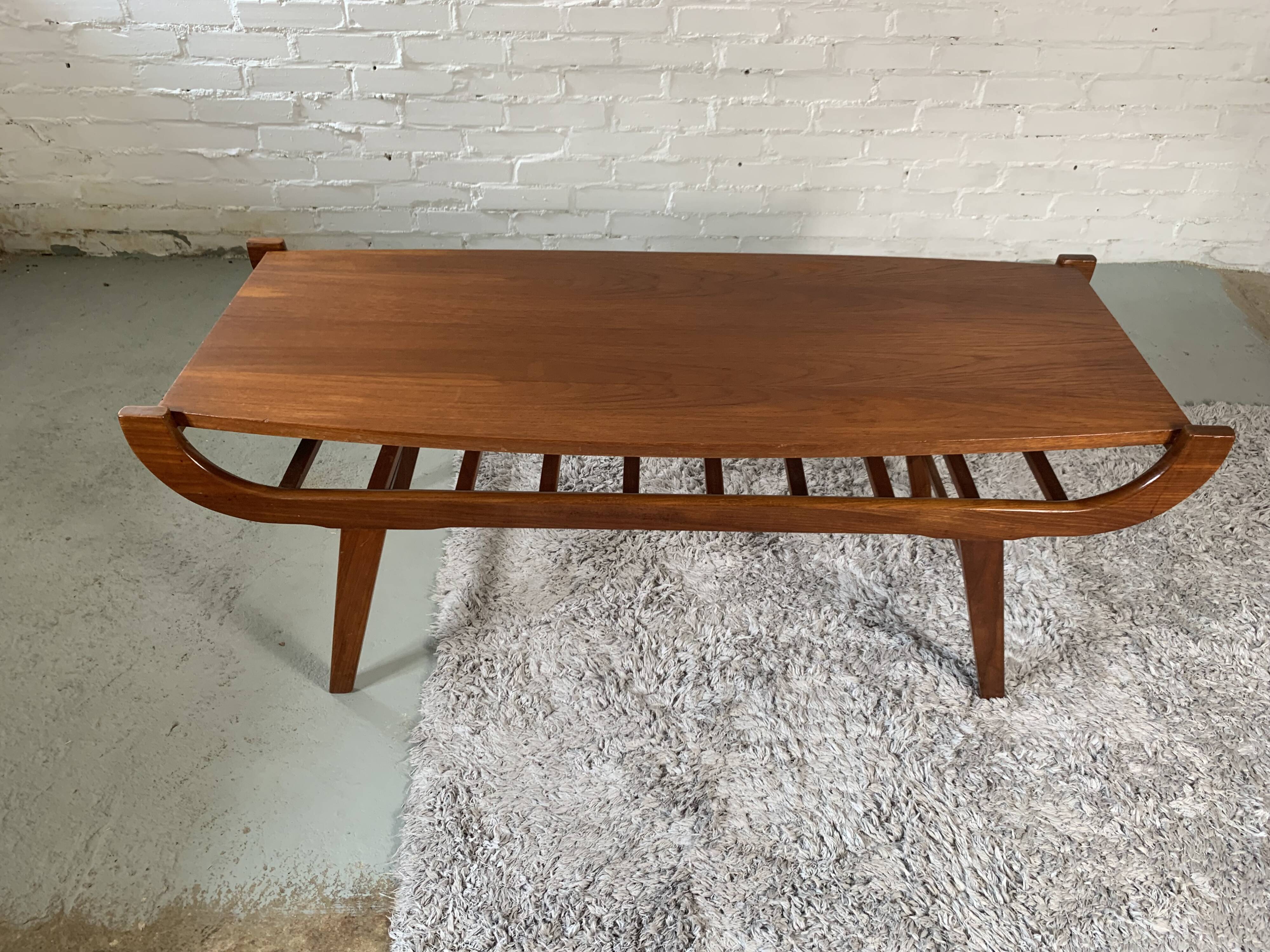 Louis Van Teeffelen teak coffee table 1960