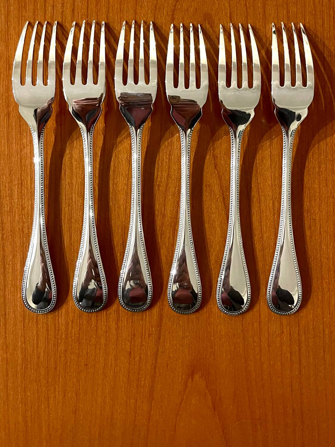 Christofle Perles 6 fish cutlery set: 12 pieces, excellent condition