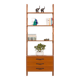 Scandinavian mid century wall unit in teak, 1960s