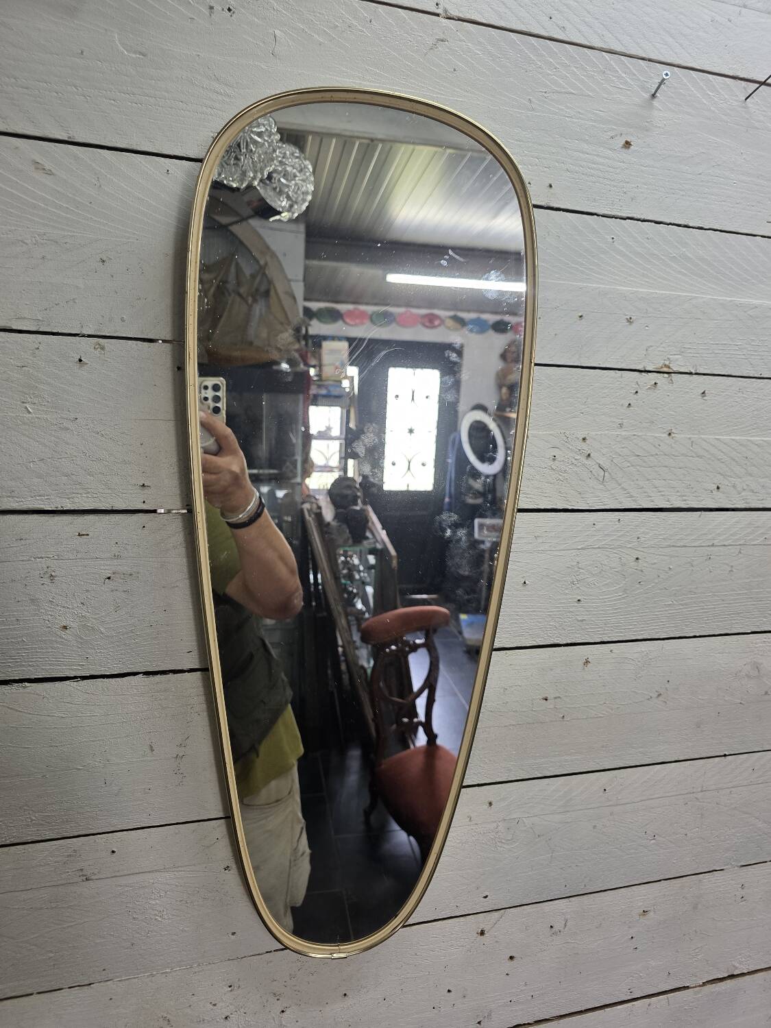 Miroir vintage des années 60  forme organique