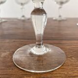 10 coupes à champagne anciennes en verre soufflé 19eme