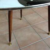 Tripod triangular coffee table / vintage 50-60s