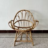 Children's rattan armchair