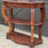 Old curved wooden console