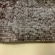 Distressed Turkish Runner 285x70 cm wool Vintage rug, Overdyed Brown
