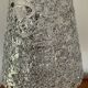 Vintage glass and aluminum lamp from the 70s