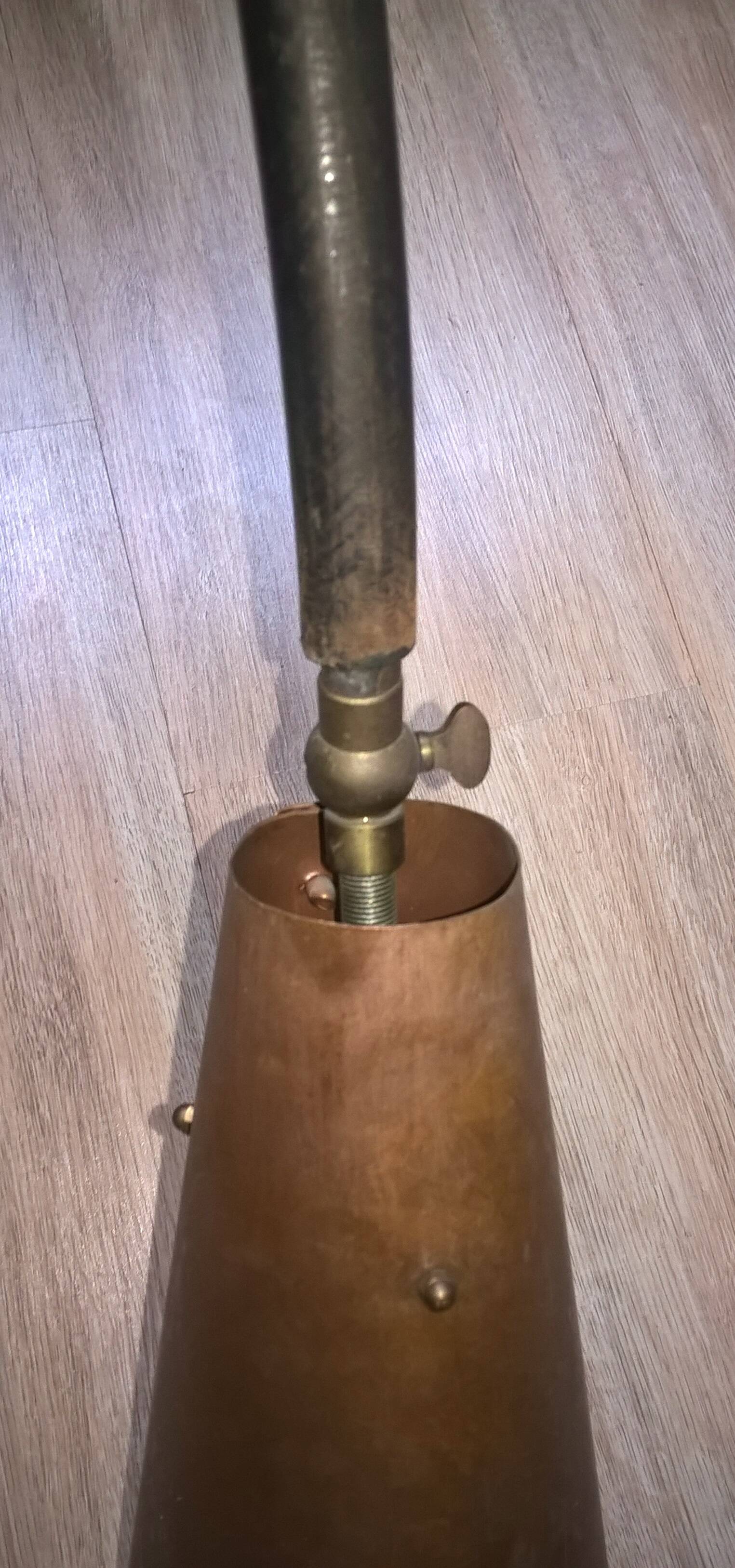 Vintage industrial Scandinavian style wall lights in copper and metal