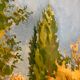 Vintage landscape watercolor