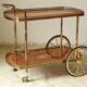 Desserte bar vintage in mahogany marquetry