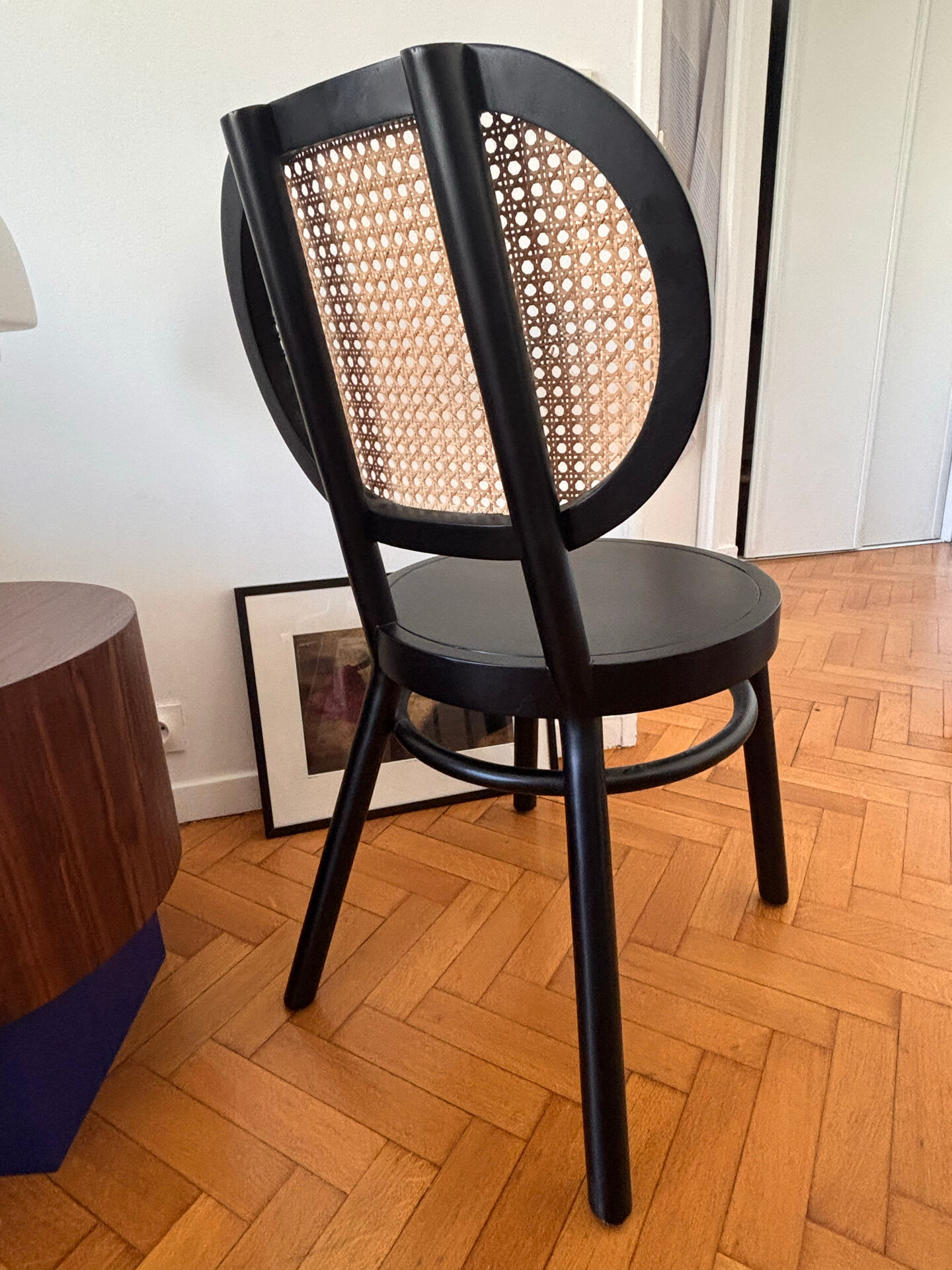 Chaise bistrot vintage en cannage HK Living