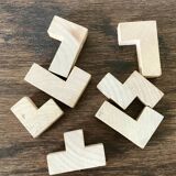 Wooden cube puzzle puzzle