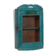 Vintage Green Wall Showcase Old Teck Patina and Piece of Origin India