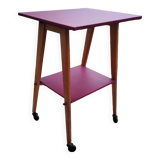 Side table on wheels