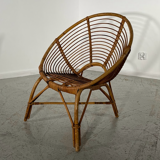 Pair of rattan armchairs