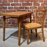 Children's wooden desk and chair set