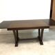 Oak table with extensions for art deco style dining room