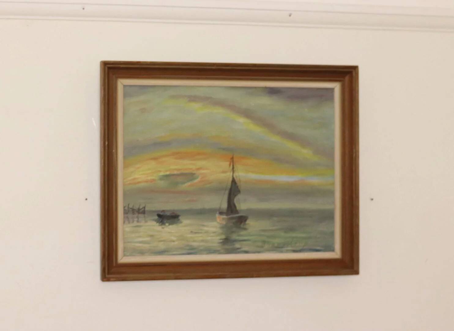 "Boats at Sunset" by Kaj Brandstrup