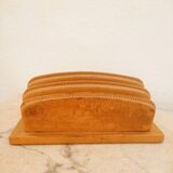 Camel leather mail holder