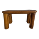 Vintage low rattan stool