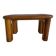 Vintage low rattan stool