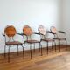 Suite de 4 chaises de jardin vintage 1950