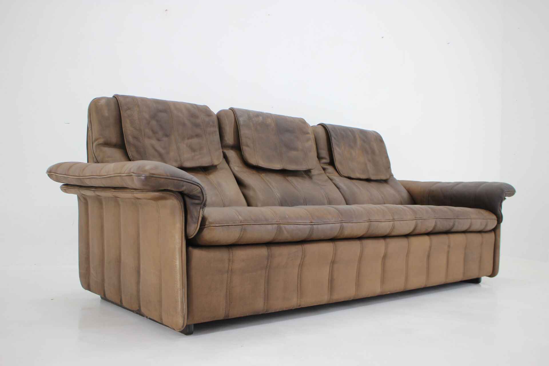 1980s De Sede Brown Leather Sofa, Switzerland