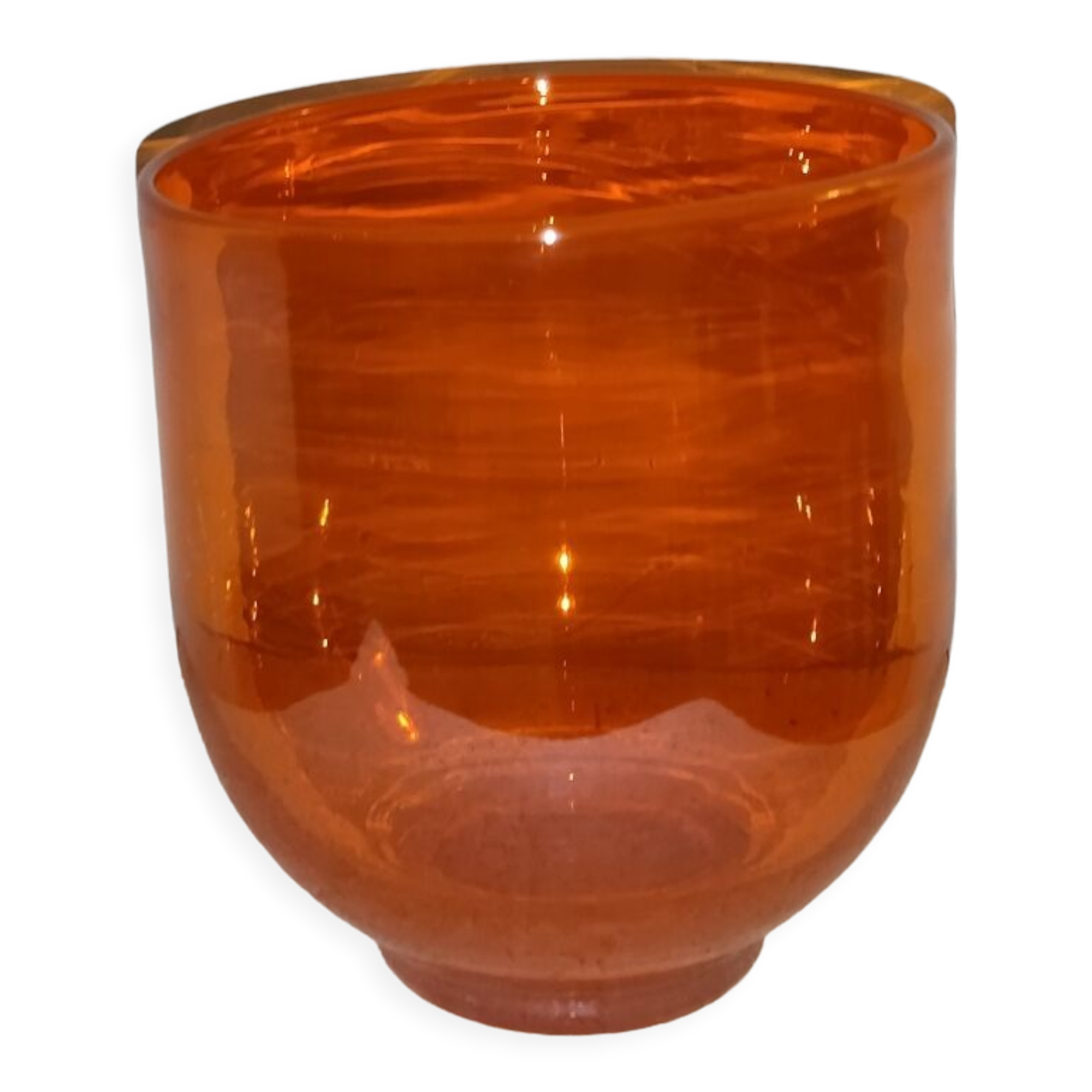 Vase en verre soufflé