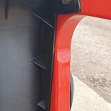 Set 4 - stackable chair Typy Massimo Papiri black red postmodern 1990s