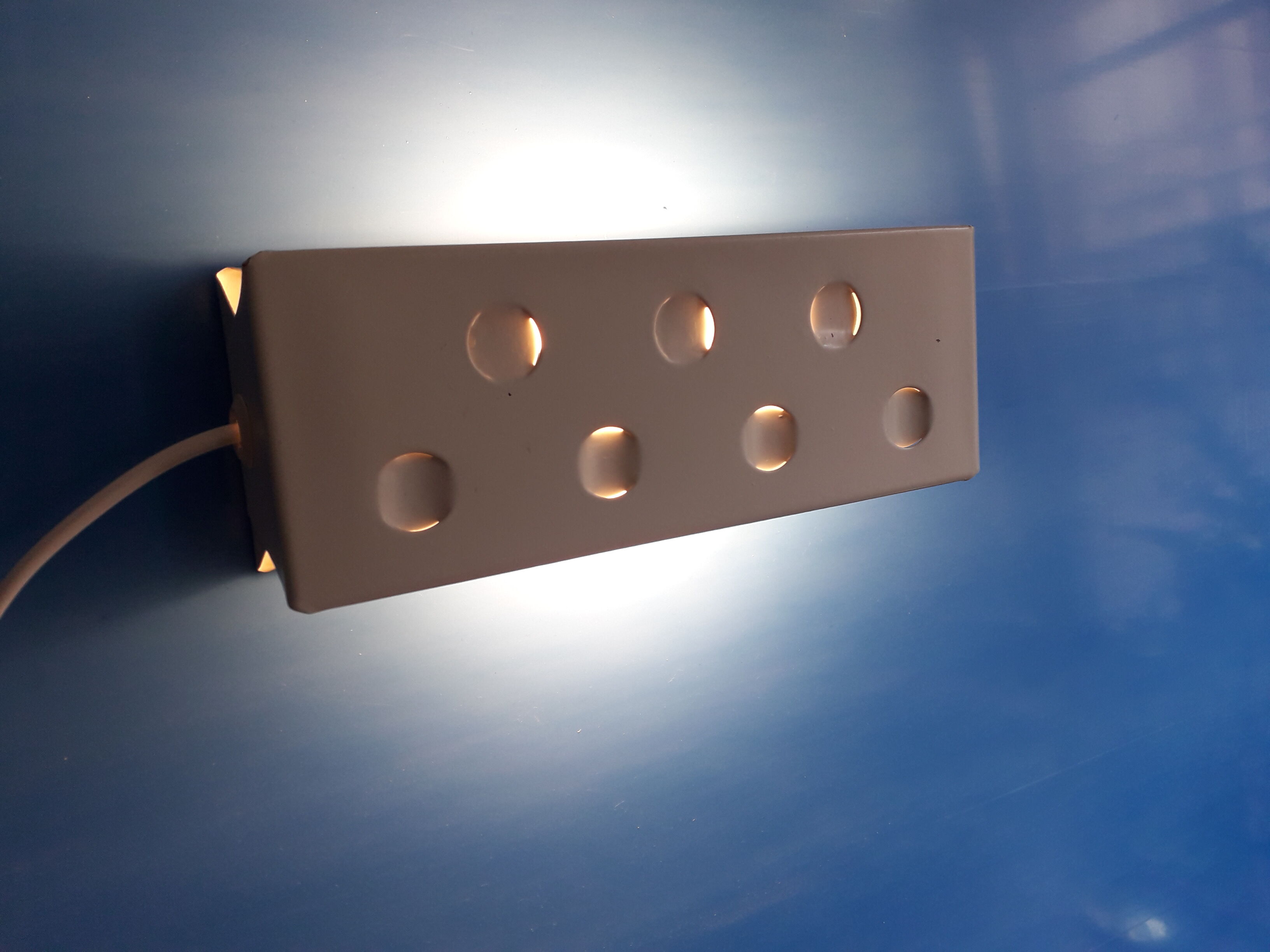 Vintage adjustable swivel shutter wall lamp