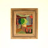 House obscured by a tree by Harry Martinson