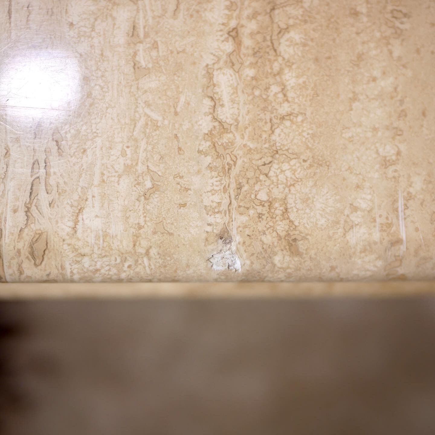 Travertine coffee table from the 70s