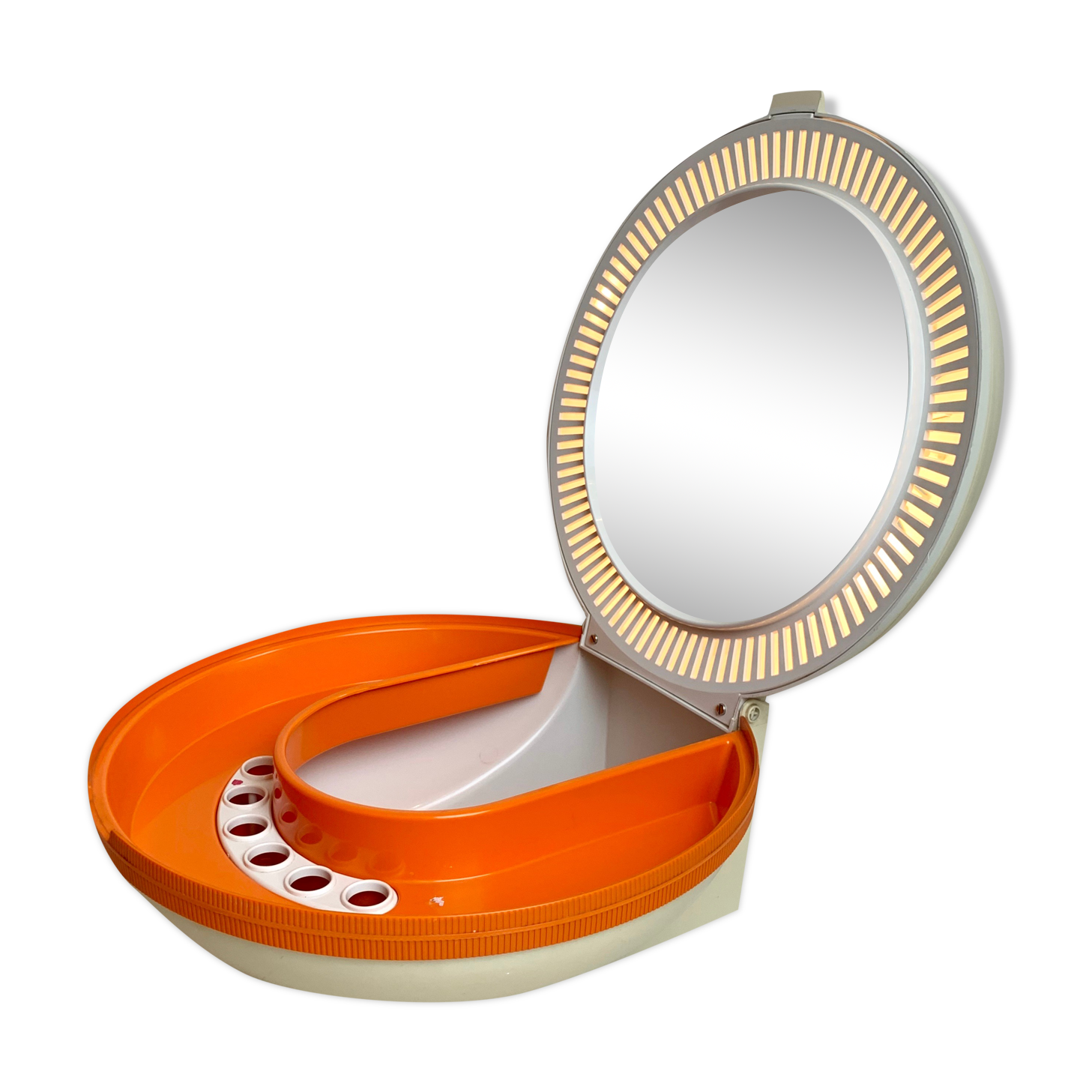 Backlit table dressing table "ufo" for flair