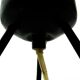 Pop art glass bedside lamp, Poland, 1960s