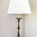 High brass table lamp