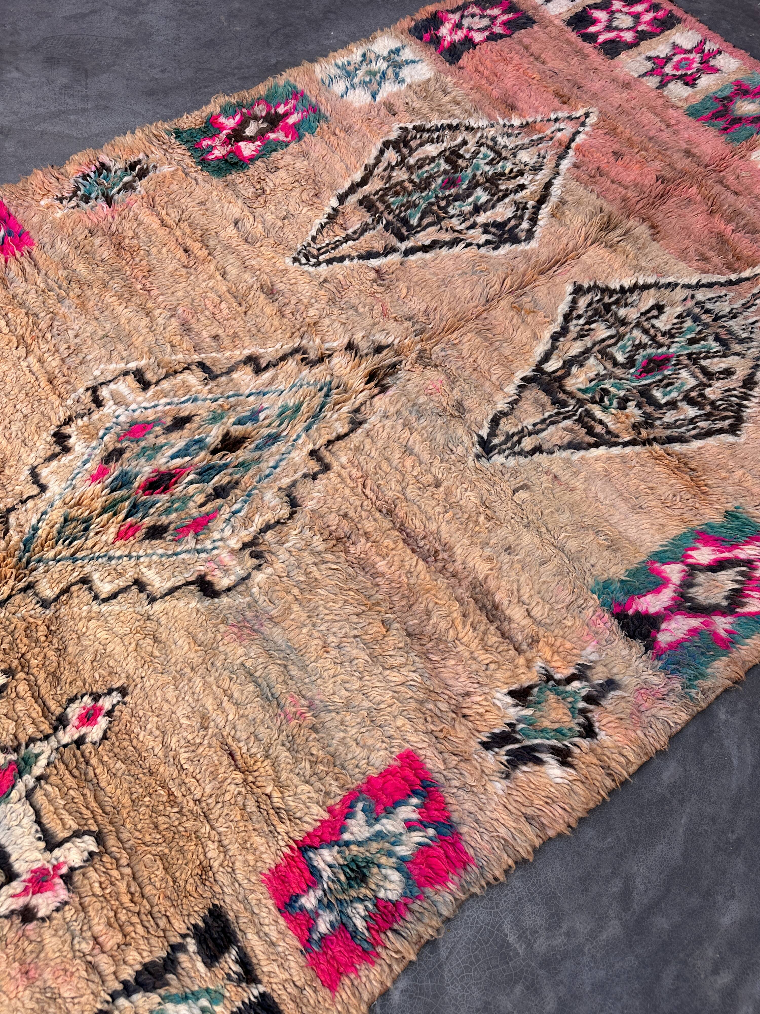 Tapis Marocain Boujad coloré - 325 x 181 cm