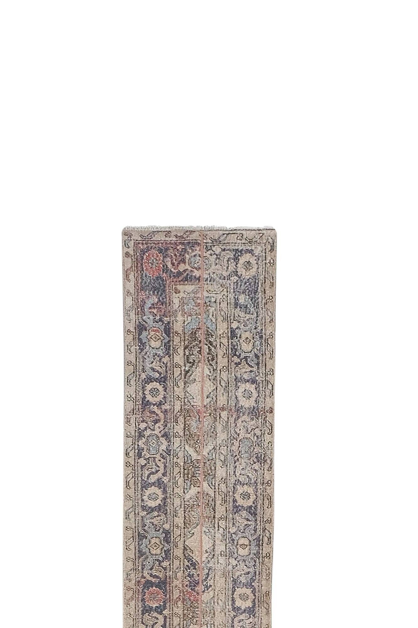 Vintage Turkish hallway rug 66x730 cm