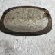 Space Age wall mirror ovoid smoked glass - design 1970